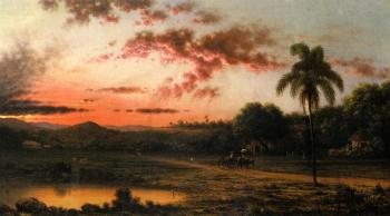 Martin Johnson Heade : Sunset, A Scene in Brazil